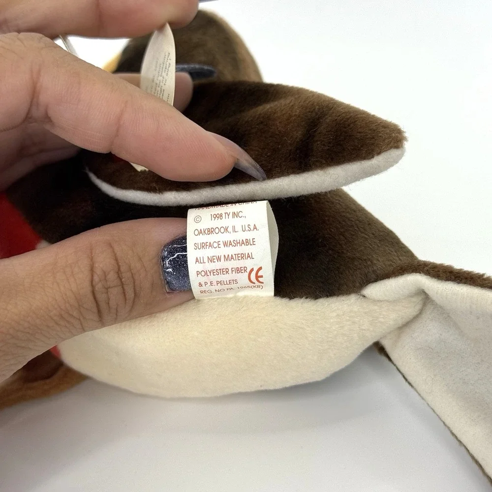 Ty Beanie Baby Early the Robin Bird 1997 Red Breast Plush Toy w/ Tags Vintage‎